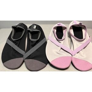 Fitkicks Womens Minimalist Shoes Bundle 2 Pairs Black Grey Lavender Size Medium